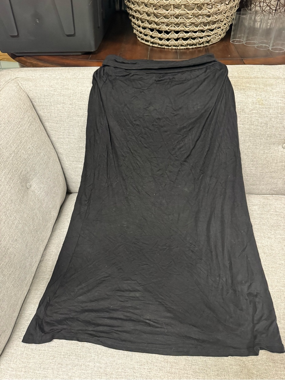 Azules Black Maxi Skirt - Sleek Everyday Wear